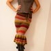 Earth Tone Wool Skirt