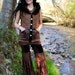 SPRING SALE Pixie Vest, Corset Hooded Vest, Pixie Hoodie, Festival Clothing