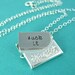Snark Letter Necklace - Custom stamped silver envelope necklace