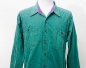 Men's Large Lightweight Vintage Work Shirt