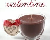 Chocolate-Covered Strawberries Soy Wax Candle in a Vintage Reused Punch Glass