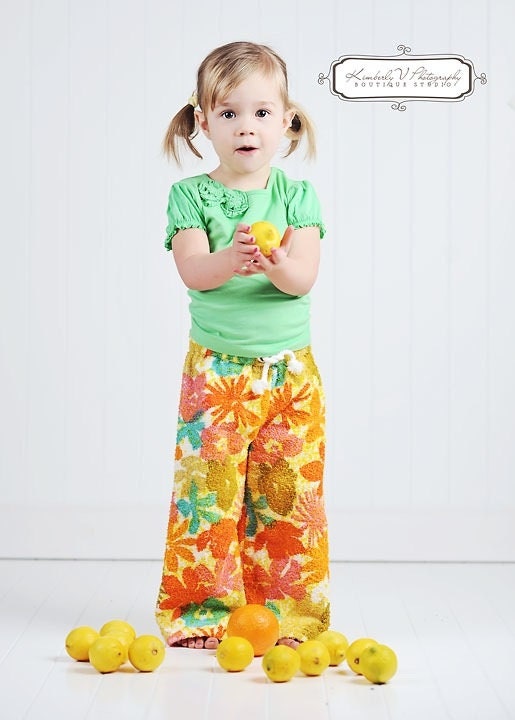 Vintage Terrycloth Beach Pants- Kids size 4