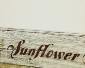 SALE,Farmhouse,Seeds,Rustic,Painted Wood Sign, Sunflower Seed, Old Sign, Reclaimed Wood,Cottage, Vintage, Barn Wood, Wood Sign
