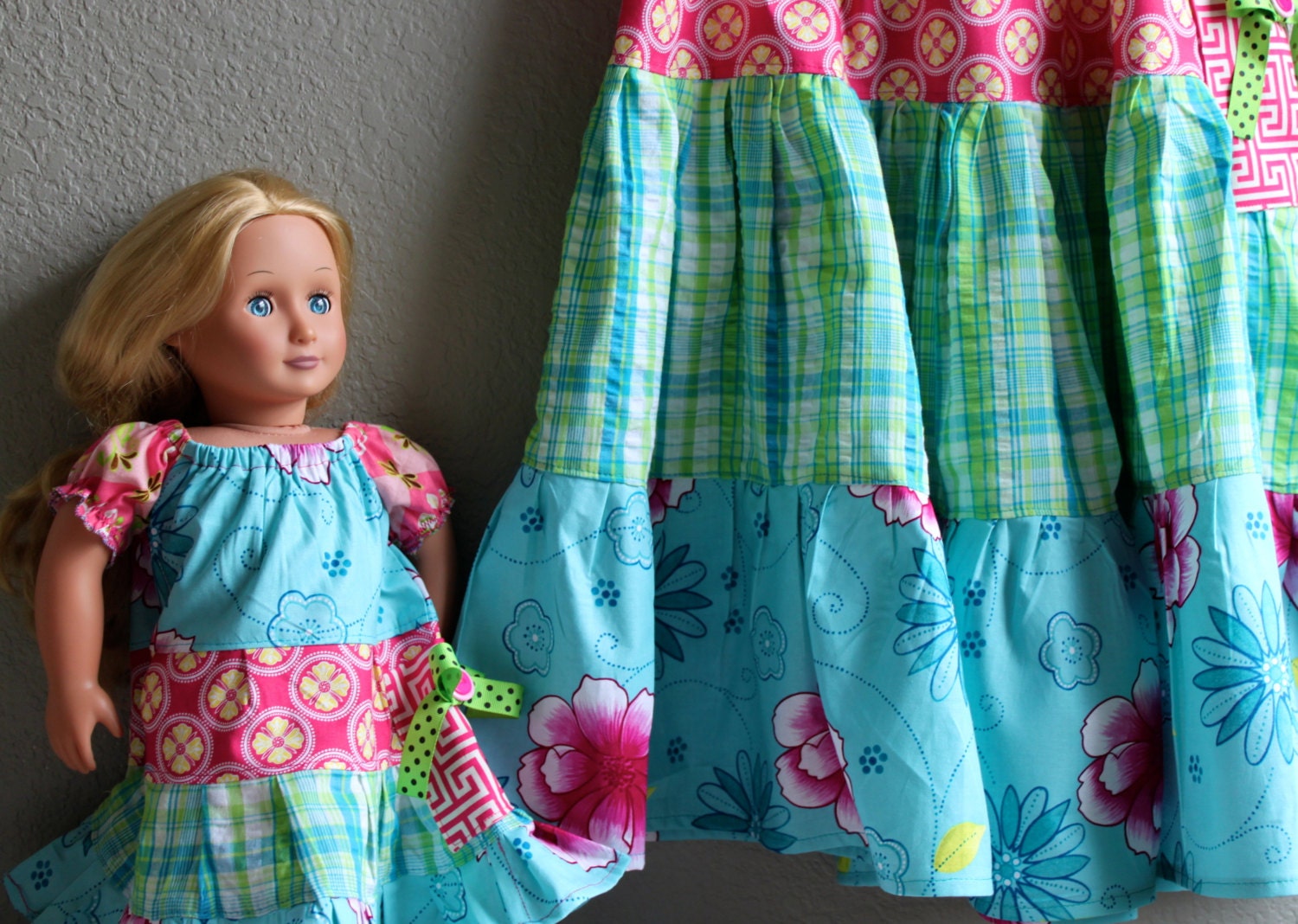 CUSTOM Doll and Me Matching Dress Set