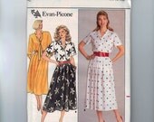 1980s Vintage Sewing Pattern Butterick 3738 Evan Picone Shirt Skirt Size 14 16 18 Bust 36 38 40 UNCUT 80s