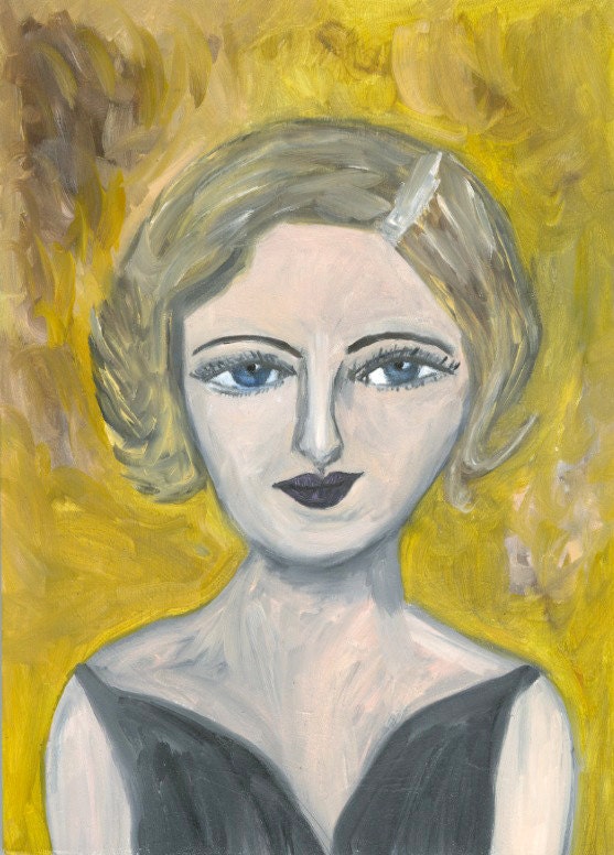 Daisy.  Limited edition print of an original oil painting by Vivienne Strauss.