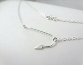 Fishhook necklace Nautical necklace Silver necklace Silver jewelry Mother's Day gifts for her