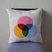 CMYK Subtractive Color Model Pillow