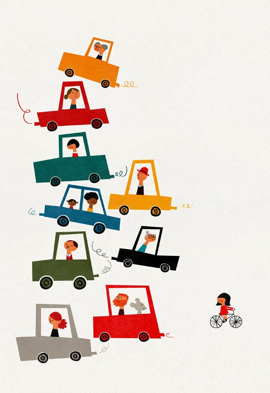 Traffic jam big print