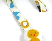 Cute Lanyard with Retractable Badge Reel - ID Badge Holder - Chicks