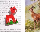 Woodland Deer - hand drawn brooches
