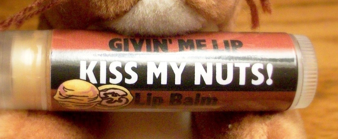 Men's Lip Balm - Kiss My Nuts - Gift for men man him Il_570xn