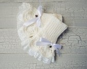 WOODLAND Wristlets in Cream and White Ready to Ship