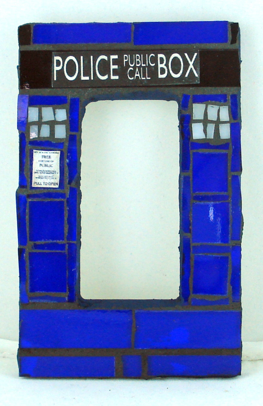 Doctor Who TARDIS Mosaic Rocker Light Switch Plate Cover