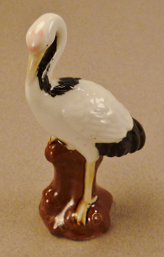 crane bird figurine