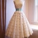 50s Tea Length Wedding Dress / Vintage Wedding Dress by Cotillion Original Size XS