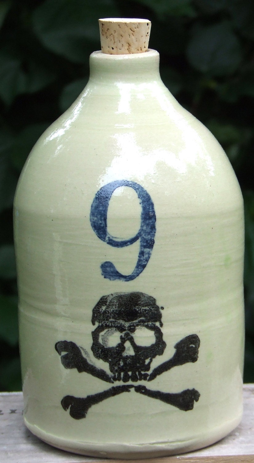 dancing skeleton moonshine jug