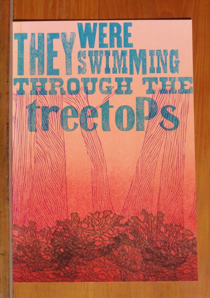 Swimming Through the Treetops Print