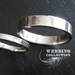 Set Recycled Palladium Wedding Rings Simple and Polished