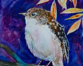 Watercolor Painting, Bird Painting, Original, 6"x9"