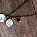 hey. sister. repurposed vintage dictionary word pendants duo necklace