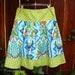 wHiMsiCaL Woman's A Line Skirt, Amy Butler, Cameo, Harriet's Kitchen Sugar, A line skirt with gathers, knee length, skirt size women's 2-24