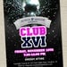 Disco Club or Sweet 16 Birthday Party Invitation (DIY Printable Digital File OR Printed Cards)
