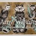 Cats Crown Orb and Sceptre Tattoo Art A4 Print