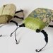 Soft Sculpture Jewel Beetle Green or Blue Vintage Fabrics