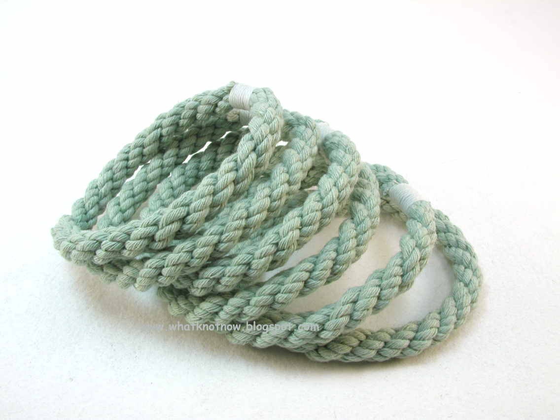rope bracelet copper green grommet soft bangle style medium 2700