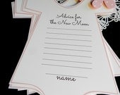 Girl Baby Shower Advice to a new Mom Printable  Party Game