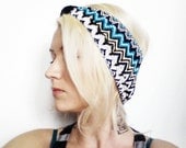 The Turban Headband- In Turquoise Missoni Print