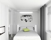 Classic Cars Van Retro Customizable Wall Decal