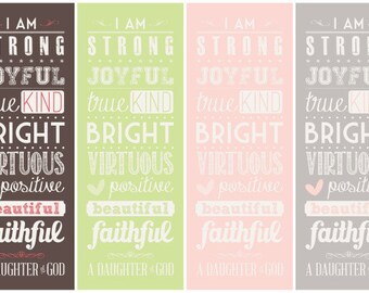 Young Women ... a Daughter of God - Subway Art - Instant Download