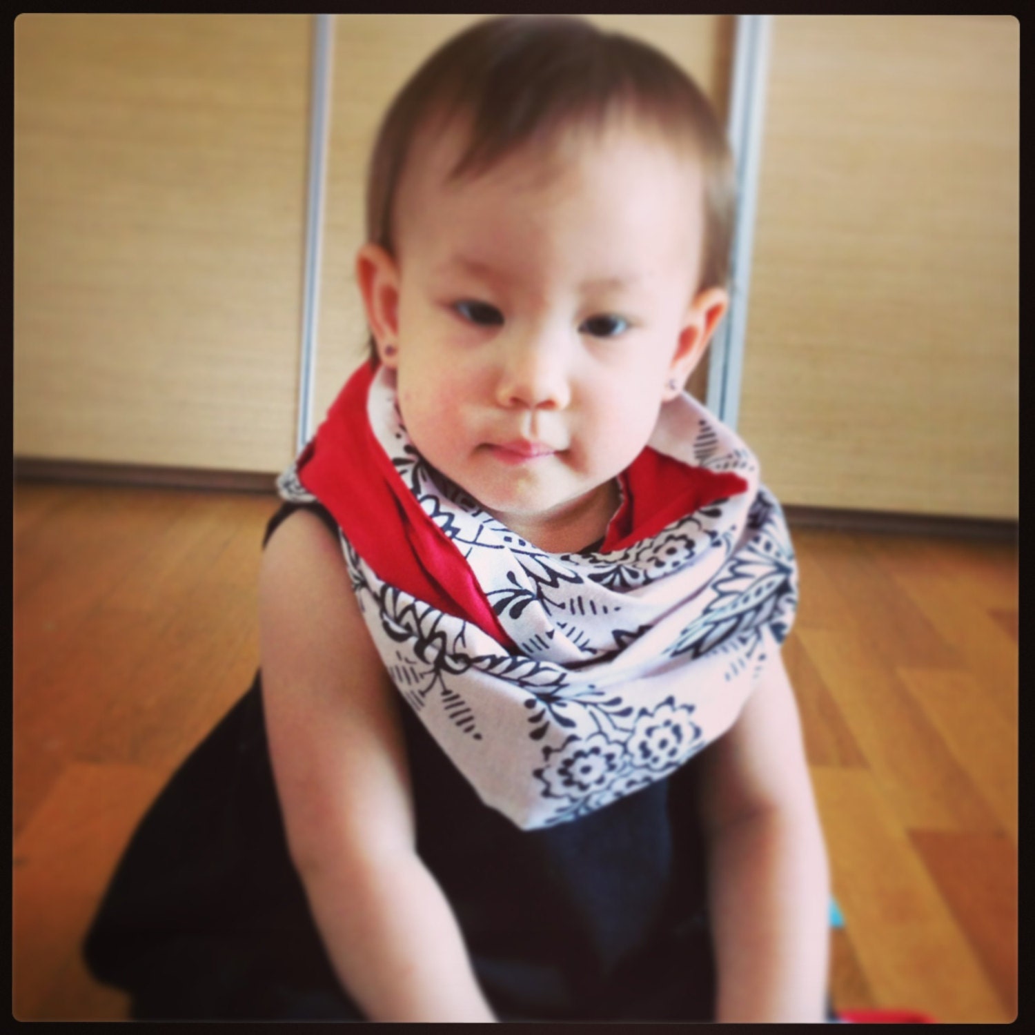 Reversible Infinity Scarf for Toddlers, fits ages 12 months to 5T, 100% upcycled materials, FREE SHIPPING