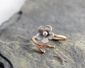 Cherry Blossom Branch RIng, 14kt Gold filled Branch Ring, adjustable ring, Gifts for her, Twig Ring, Gold filled and Silver ring