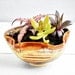 ceramic planter ceramic vessel textured origami ceramics Mens gift caramel brown