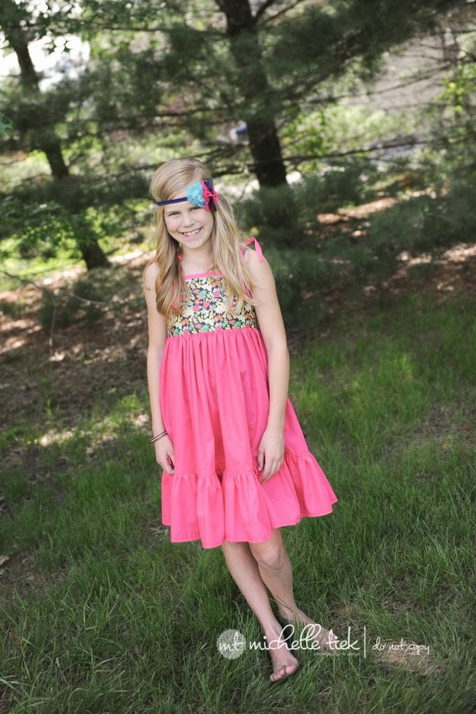 KNOT dress/  HEATHER tie dress/ SUMMER dress/ 12 mo - 5t