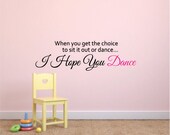 Dance vinyl wall decal
