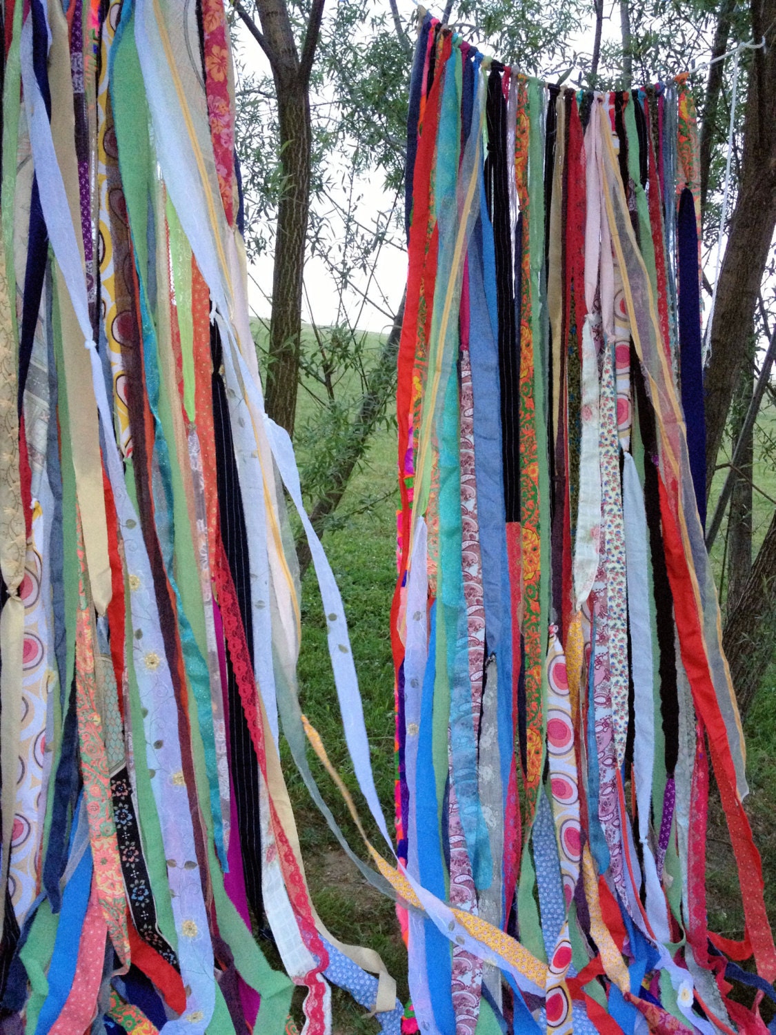 Hippie Boho Wedding Garland Room Divider Teen by DorothysRubies