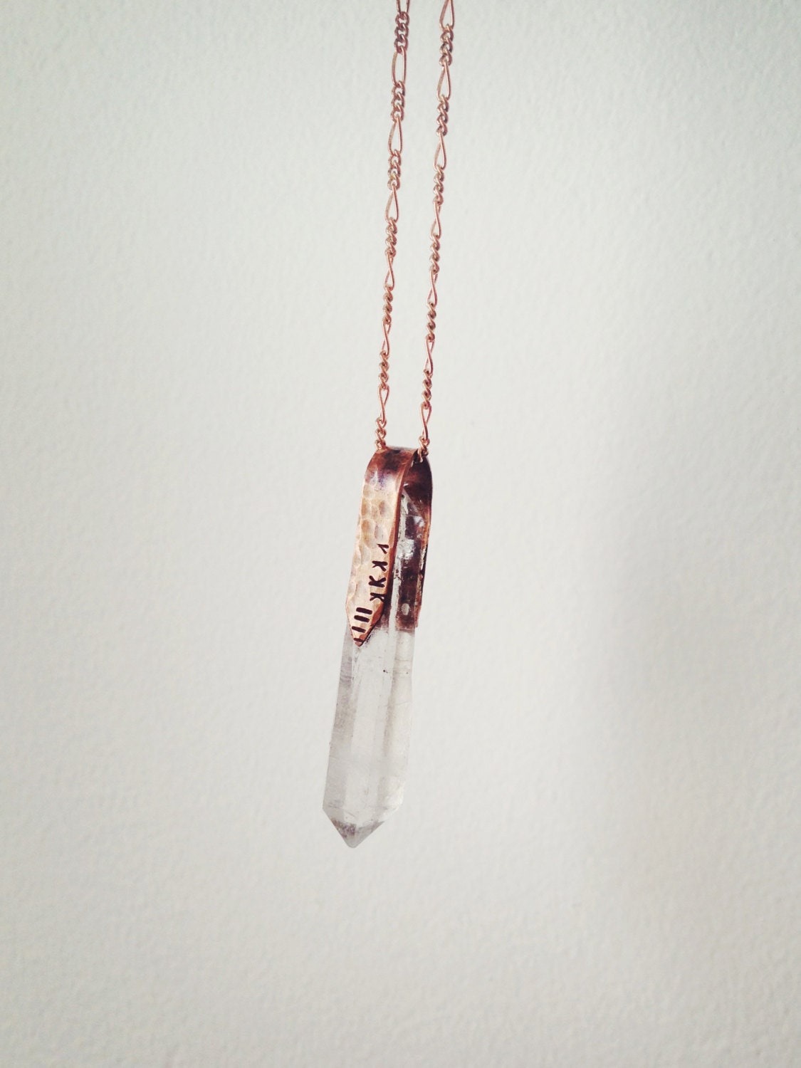 Clutched Crystal Pendant