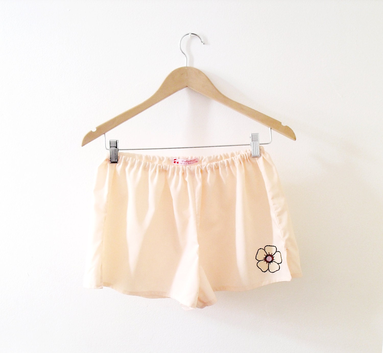Nude Boxer Shorts/Pyjama Shorts with Cherry Blossom Tattoo Made To Order - Sizes S/M/L