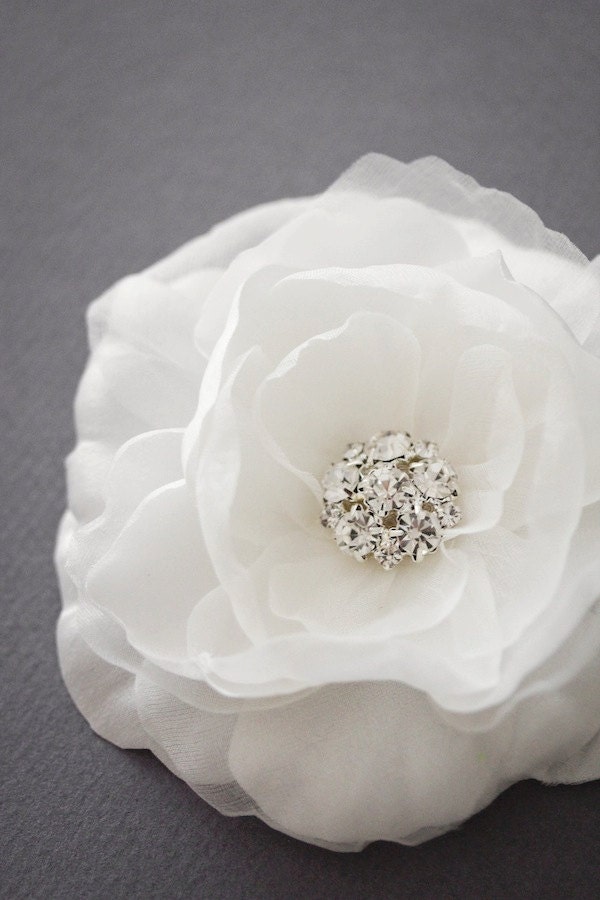 BELLA silk flower, wedding headpiece, bridal headpiece, bridal hair flower