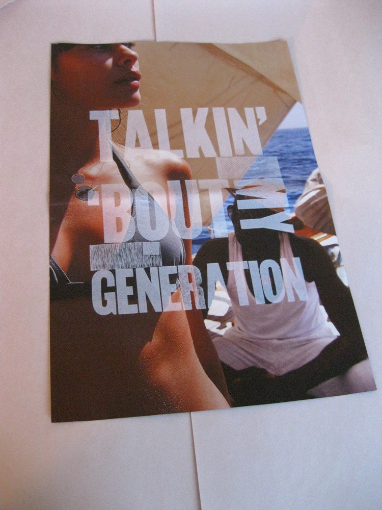 SALE - The Who - 'My Generation' - Double Sided Letterpress Print - One of a Kind