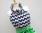 NEW...Simply Chic...Women's Chevron Dress with Removable Sash