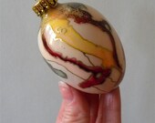 Hand Painted Glass Egg