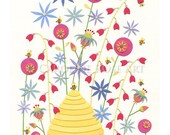 Amongst The Happy Blooms - Fine Art Print