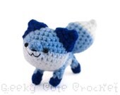 Blue Fox Amigurumi - Crochet plush toy