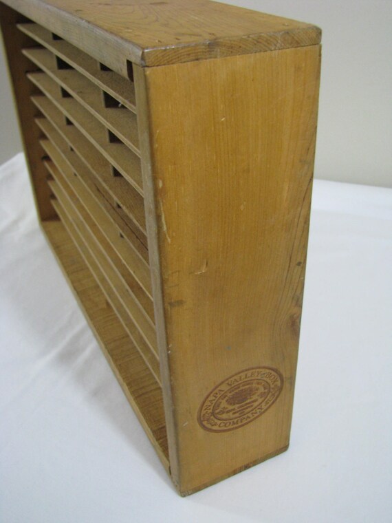 Napa Valley Box Company Wood Cassette Tape Holder by heckamom
