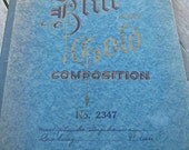 Vintage composition book, recipes inside, lots of blank pages to repurpose